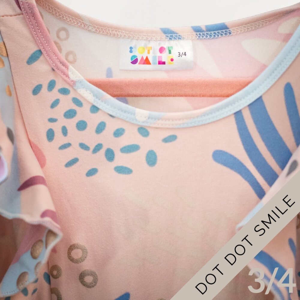 Dot Dot Smile SIZE 3/4 Long Sleeve Twirl Dresses – Bundle of 3 (Girls) - Picture 8 of 12